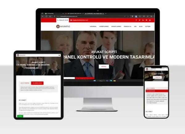 Avukat / Hukuk Web Site Paketi