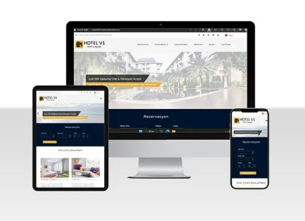 Hazır Otel Web Sitesi Paketi
