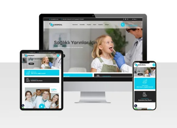 Çocuk Doktor / Muayene Web Sitesi Paketi – Doddo